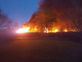 Barwick Fire - South Chattanooga St at Night / Sandra Ramey Brock