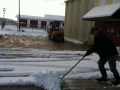 Clearing Snow at Co-Op