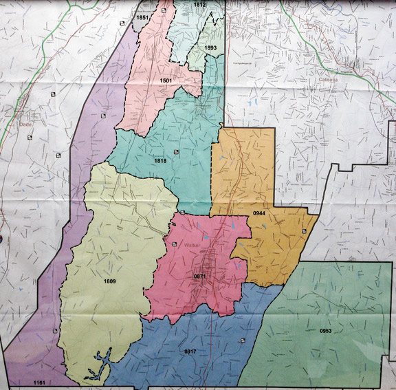 Walker County Precinct Map