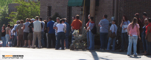 Job Fair Line in LaFayette