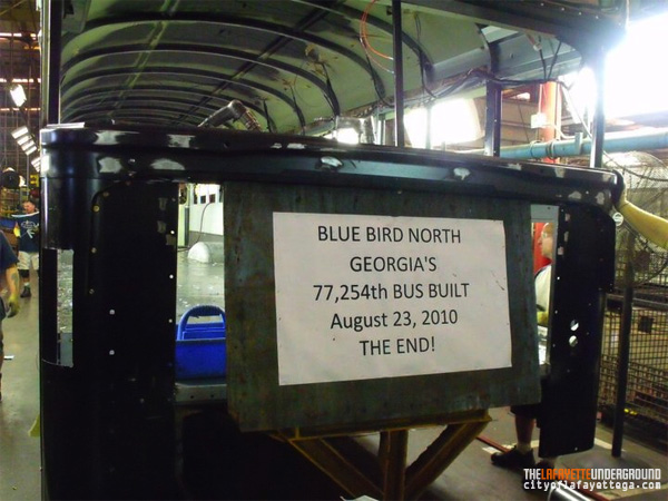 Final BlueBird Bus Produced in LaFayette