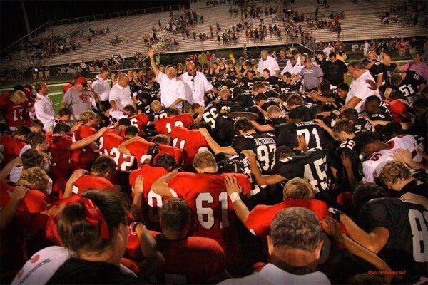 Prayer On Field at Ridgeland