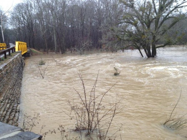 Flooding at Alexander Bridge in Chickamauga