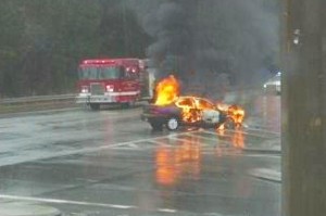 Walmart Car Fire