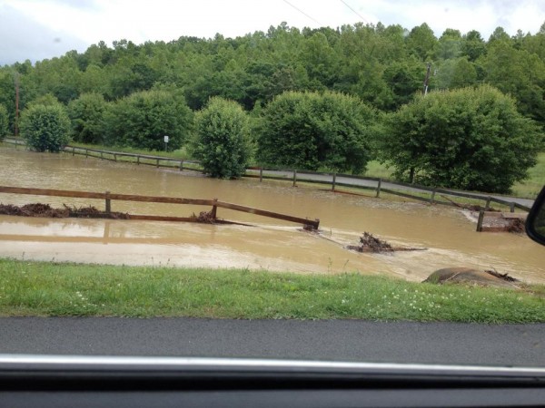 Flooding Off Halls Valley Rd.