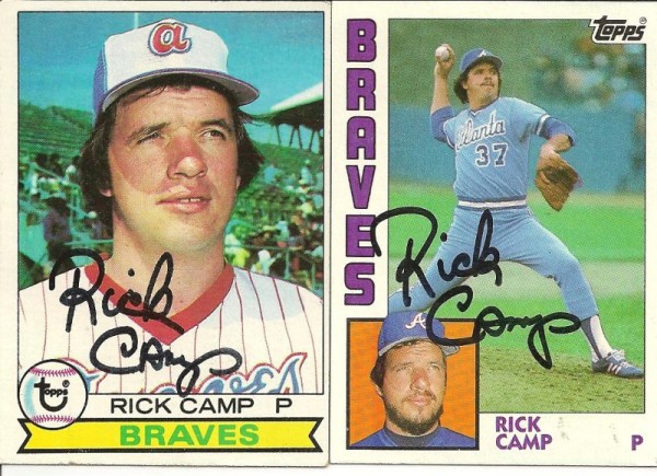 Rick Camp Braves Baseball Card
