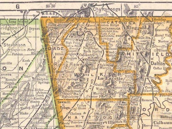 1899 Walker County Map