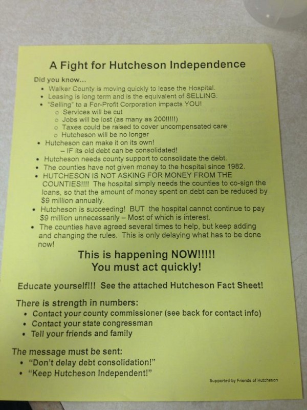 Hutcheson Employee Support Memo