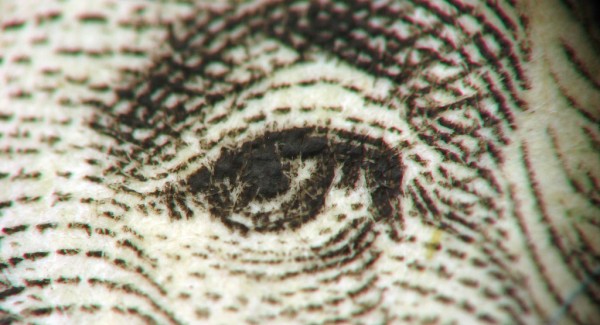 Dollar Bill Closeup