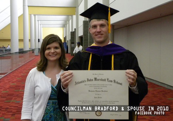 Councilman Ben Bradford & Spouse in 2010