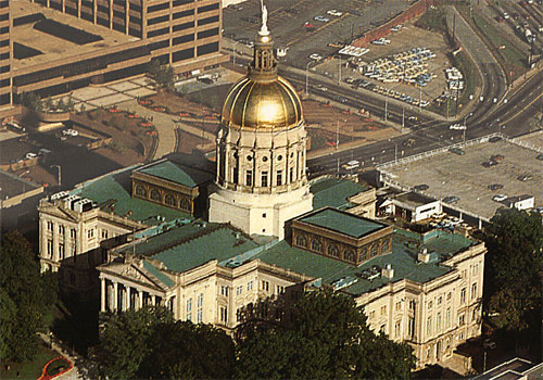 Georgia Capitol Aerial View
