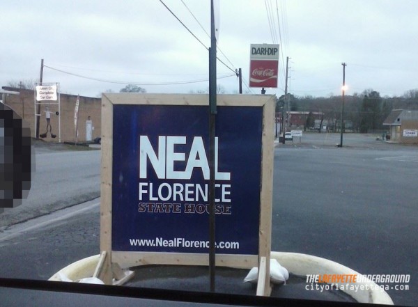 Neal Florence Sign at Dari-Dip