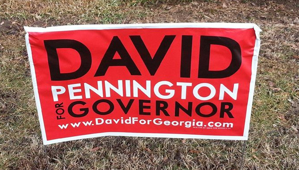 David Pennington Campaign Sign