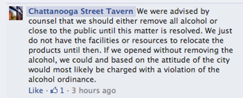 Chattanooga St Tavern Facebook