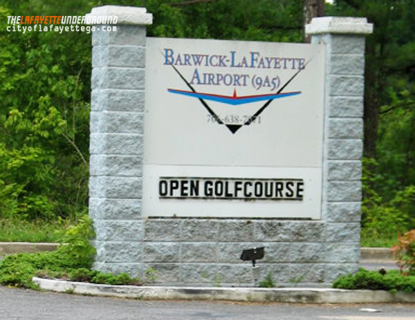 Barwick-LaFayette Airport Sign