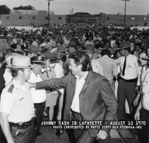 Johnny Cash in LaFayette - August 13 1970