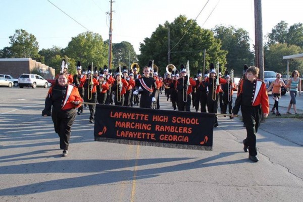 LHS Band on Cherokee Street