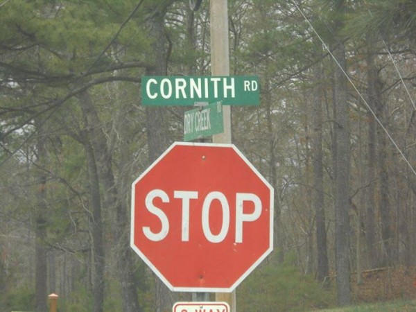 Misspelled Sign Cornith Rd
