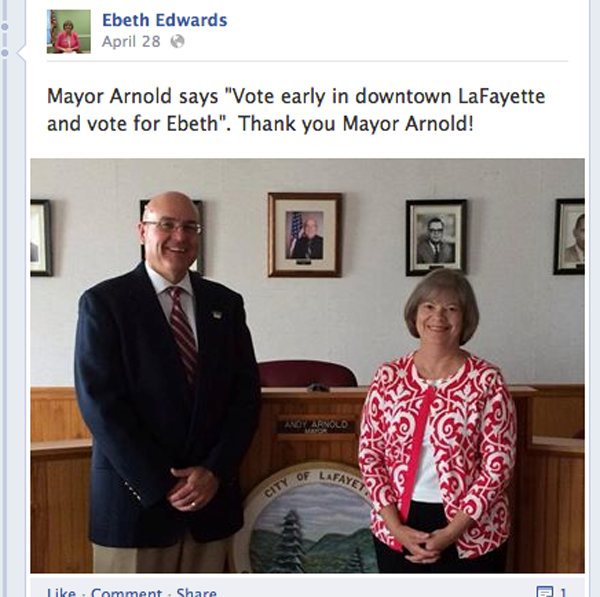 EBeth Edwards Andy Arnold Endorsement