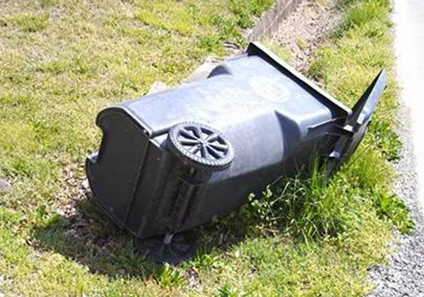 Flipped LaFayette Garbage Can