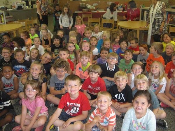 North LaFayette Students Visiting Library Summer Reading Program