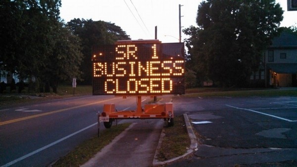 Music on the Square Road Closed