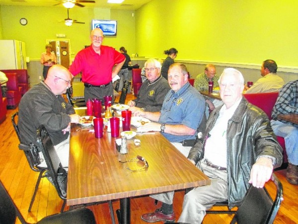 Walker Co Sheriff's Office Leaders at Charlie's Cafe