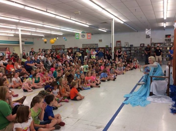 Library Reading With Elsa