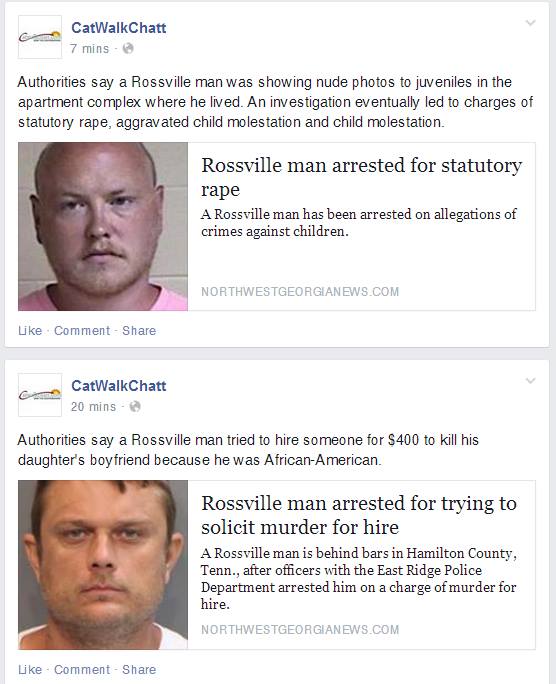 Multiple Rossville Arrests