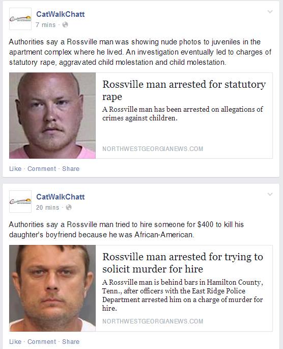 Multiple Rossville Arrests