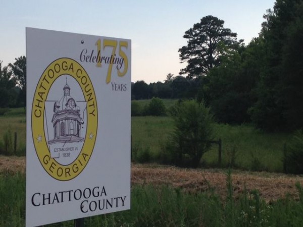 Chattooga County 175 Years Sign