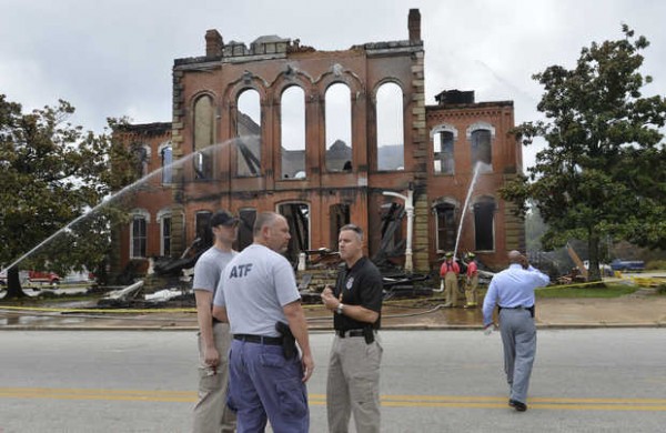 Hancock Courthouse Fire