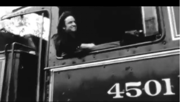 Johnny Cash with Southern 4501 Locomotive / Railroad Museum