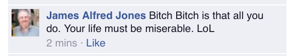 James Alfred Jones Bitch Bitch Bitch Comment
