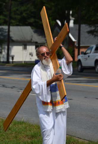 Rodney Summerford Carrying Cross