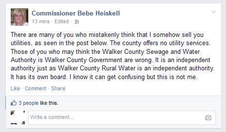 Heiskell Water Board Denial