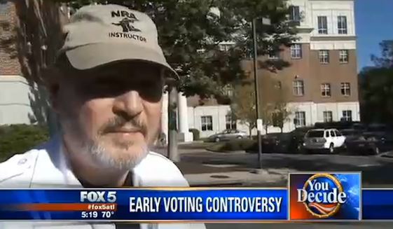 GA Voter Wearing NRA Hat