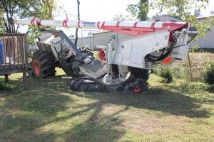 Tractor Stuck in Septic Tank