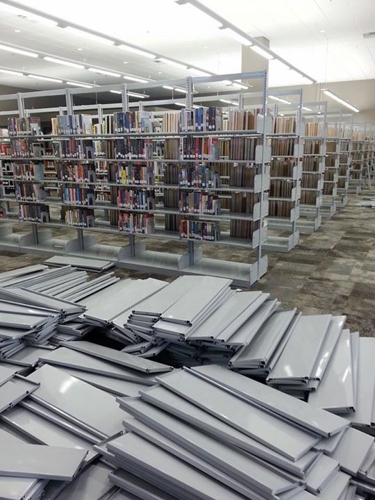 New Library Shelving
