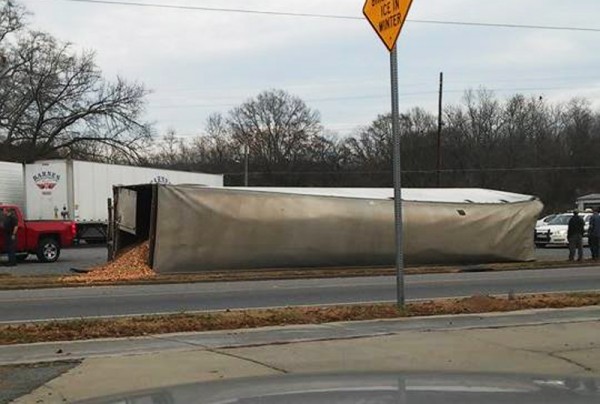 Semi Trailer Accident on South Main December 3rd