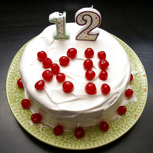 12 Candle Cake