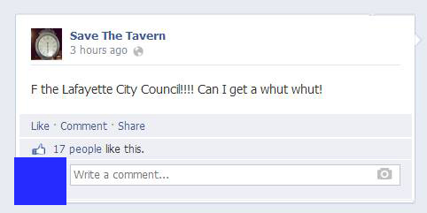 Save the Tavern F The Council