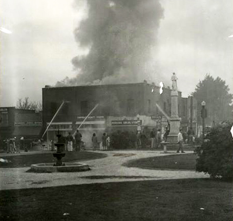 Downtown Building Fire / 1930's