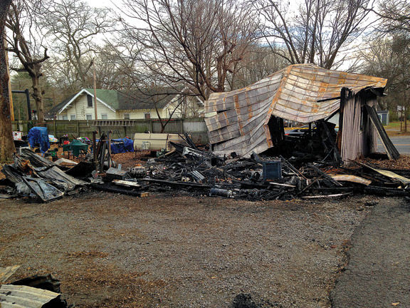 West Main Garage Fire