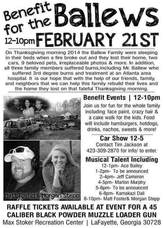 Benefit for Ballew Family