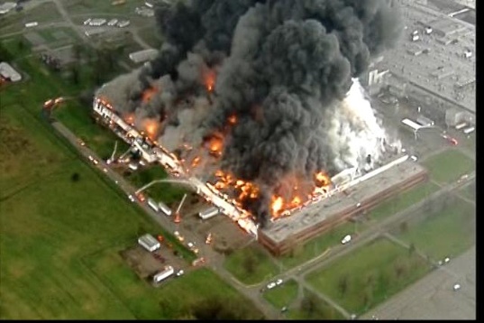 GE Appliance Park Kentucky Fire