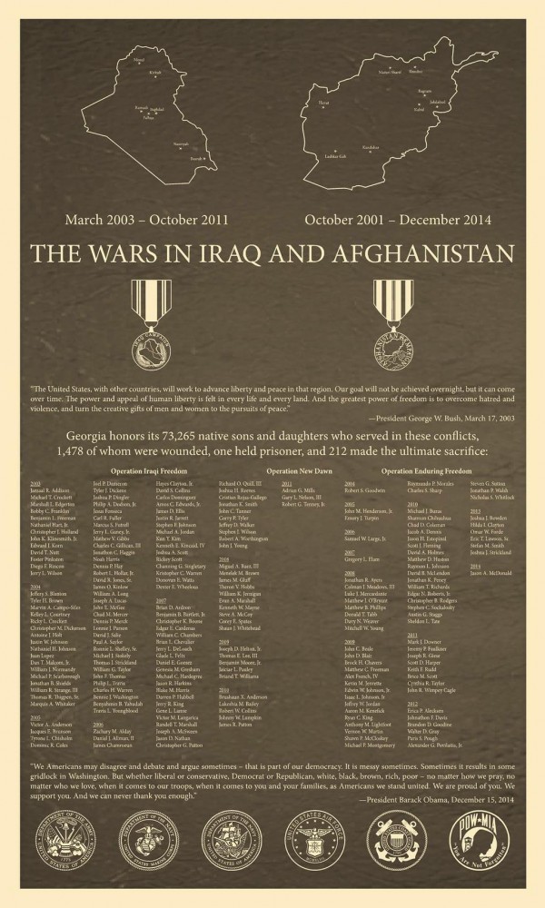 GA Iraq / Afghan War Memorial