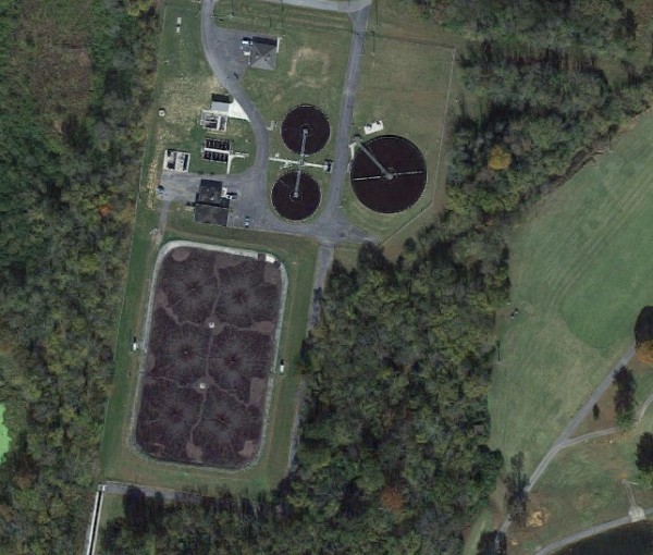 LaFayette Wastewater Treatment Plant / Google Maps