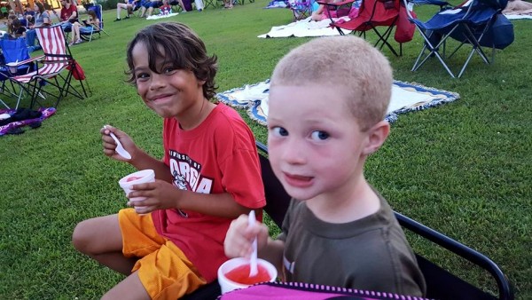 Boys at Movies in the Park June 20th