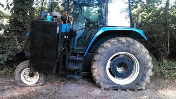 County Road Tractor Vandalism / Facebook